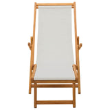 Vidaxl opvouwbare zonnebed 3 positie massief eucalyptus hout