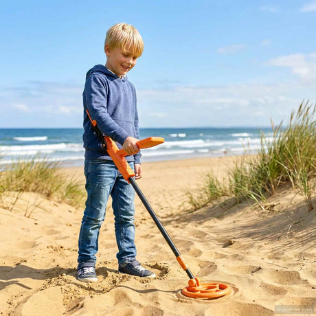 Vidaxl metalen detector met lcd scherm 2 modellen 19 cm spoel geel