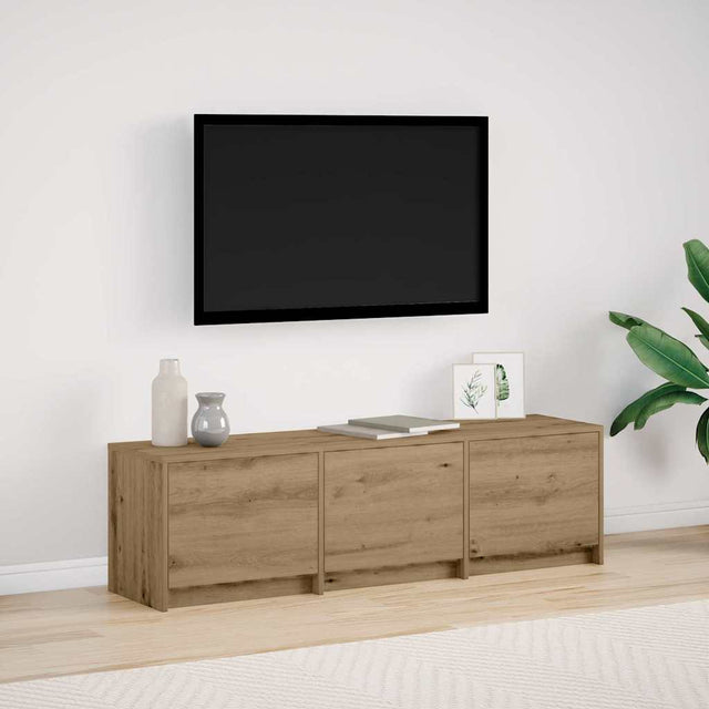 Vidaxl tv-kast met led 140 x 34 x 40 cm ambachtelijk eiken
