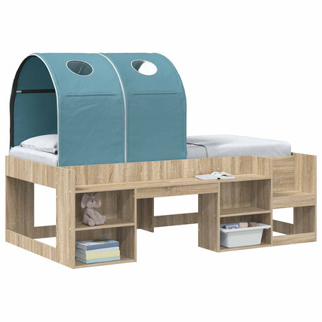 Vidaxl bedtunnel voor kinderbedden 2 st lichtblauw polyester