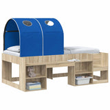 Vidaxl bedtunnel voor kinderbedden 2 st blauw polyester
