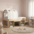 Vidaxl bedtunnel voor kinderbedden 2 st wit polyester