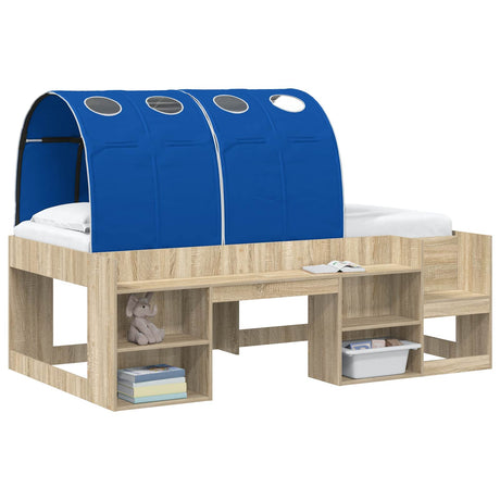 Vidaxl bedtunnel 2 st blauw polyester