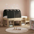 Vidaxl bedtunnel 2 st zwart polyester