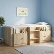 Vidaxl opbergkast voor loftbed 2 st sonoma eiken 66 x 35 x 48 cm