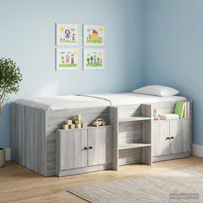 Vidaxl opbergkast voor loftbed 2 st grijs sonoma 66 x 35 x 48 cm