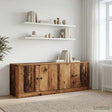 Vidaxl opbergkast voor loftbed 2 st oud hout 66 x 35 x 48 cm