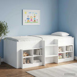 Vidaxl bed kast met plank 2 st wit 66 x 33 x 48 cm bewerkt hout