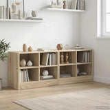 Vidaxl bed kast 2 st sonoma eiken 66 x 33 x 48 cm bewerkt hout