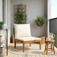 Vidaxl tuin midden sofa met kussens massief acaciahout touw naturel
