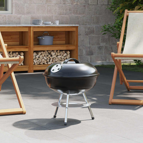 Vidaxl houtskool grill 36,5 x 36,5 x 40 cm zwart