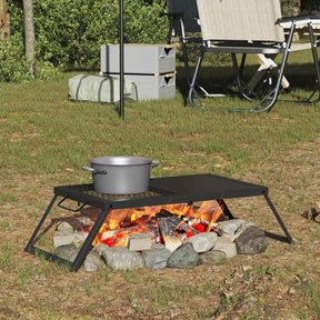 Vidaxl opvouwbare camping grill 31,5 x 26,5 x 4 cm legeringen staal