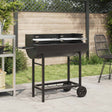 Vidaxl houtskoolgrill 96,5 x 42,5 x 88,5 cm zwart