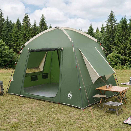 Vidaxl huisje tent 3-persoons groen polyester