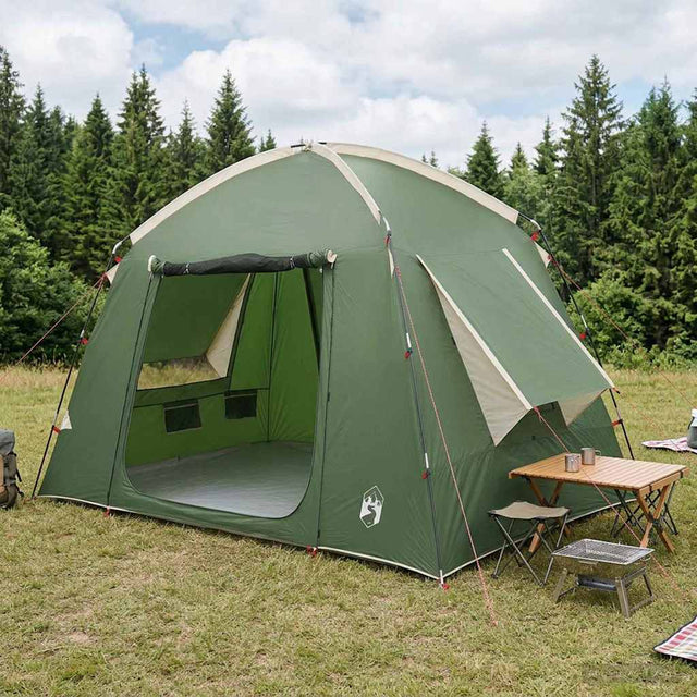Vidaxl huisje tent 3-persoons groen polyester