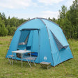 Vidaxl huisje tent 3-persoons blauw polyester