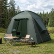 Vidaxl huisje tent 3-persoons legergroen polyester