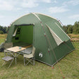 Vidaxl huisje tent 4-persoons groen polyester
