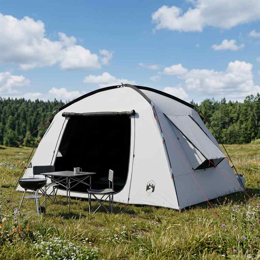 Vidaxl huisje tent 4-persoons wit blackout polyester