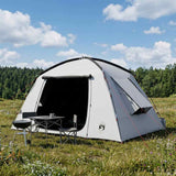 Vidaxl huisje tent 4-persoons wit blackout polyester