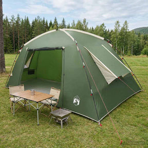 Vidaxl huisje tent 6-persoons groen polyester