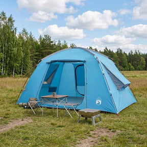 Vidaxl huisje tent 6-persoons blauw polyester
