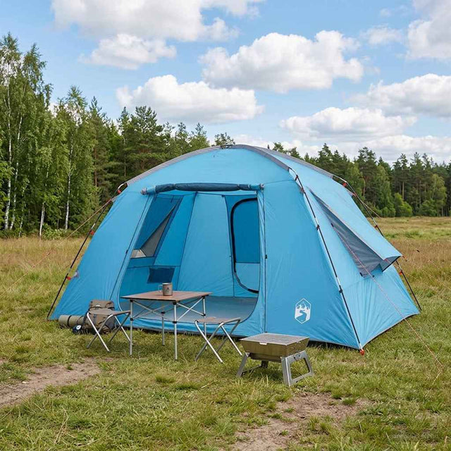 Vidaxl huisje tent 6-persoons blauw polyester