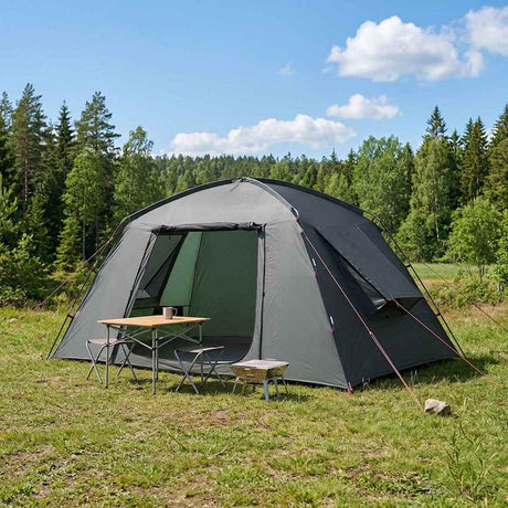 Vidaxl huisje tent 6-persoons legergroen polyester