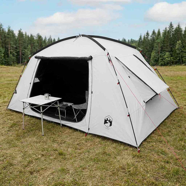 Vidaxl huisje tent 6-persoons wit blackout polyester