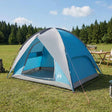 Vidaxl camping tent met regenhoes waterdicht 4-persoons blauw