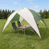 Vidaxl camping tent met regenhoes waterdicht 4-persoons groen