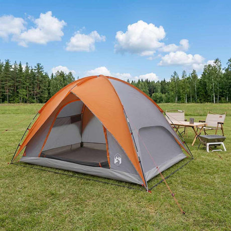 Vidaxl camping tent met regenhoes waterdicht 4-persoons