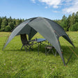 Vidaxl camping tent met regenhoes waterdicht 4-persoons legergroen