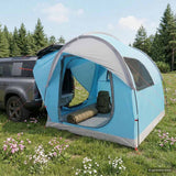Vidaxl autotent blauw 3-persoons polyester en staal