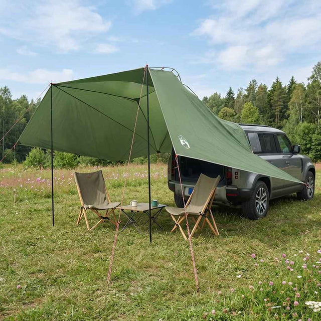 Vidaxl autotent groen 350 x 250 cm polyester en staal