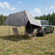 Vidaxl autotent grijs en oranje 350 x 250 cm polyester en staal