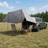 Vidaxl autotent grijs en oranje 350 x 250 cm polyester en staal