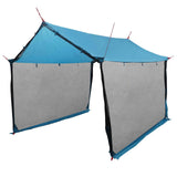 Vidaxl campingzeil met gaaswanden blauw 340 x 260 x 220 cm
