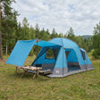 Vidaxl huisje tent 8-persoons blauw polyester en staal