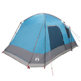 Vidaxl huisje tent 8-persoons blauw polyester en staal