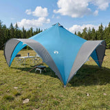 Vidaxl partytent blauw 500 x 500 x 350 cm polyester en staal