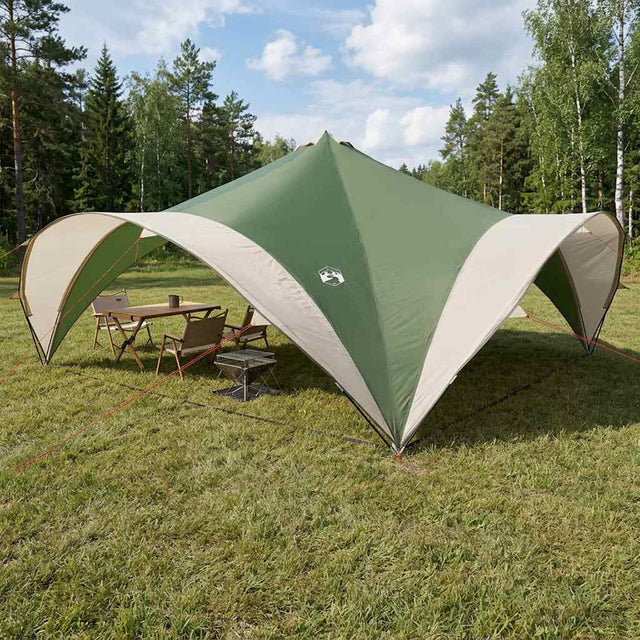 Vidaxl partytent groen 600 x 600 x 400 cm polyester en staal