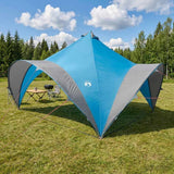 Vidaxl partytent blauw 400 x 400 x 320 cm polyester en staal