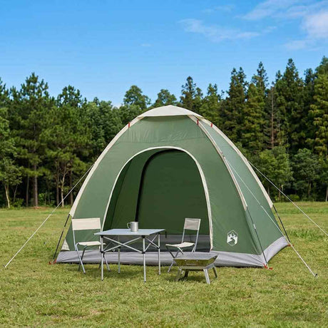 Vidaxl kamperen tent 2-persoons groen 185t polyester met pu coating