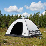 Vidaxl kamperen tent 4-persoons wit blackout