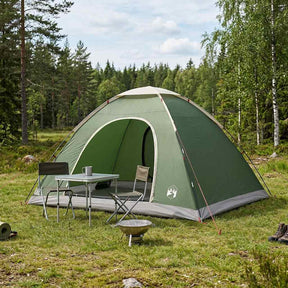 Vidaxl kamperen tent 6-persoons groen 185t polyester met pu coating