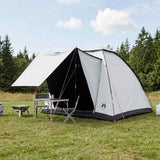 Vidaxl kamperen tent 2-persoons wit blackout polyester en staal