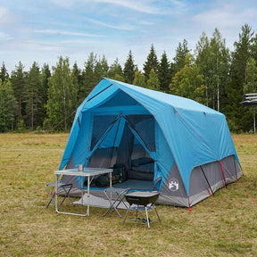 Vidaxl tunneltent 6-persoons blauw polyester en staal