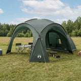 Vidaxl zijtent legergroen 410 x 410 x 250 cm polyester en staal