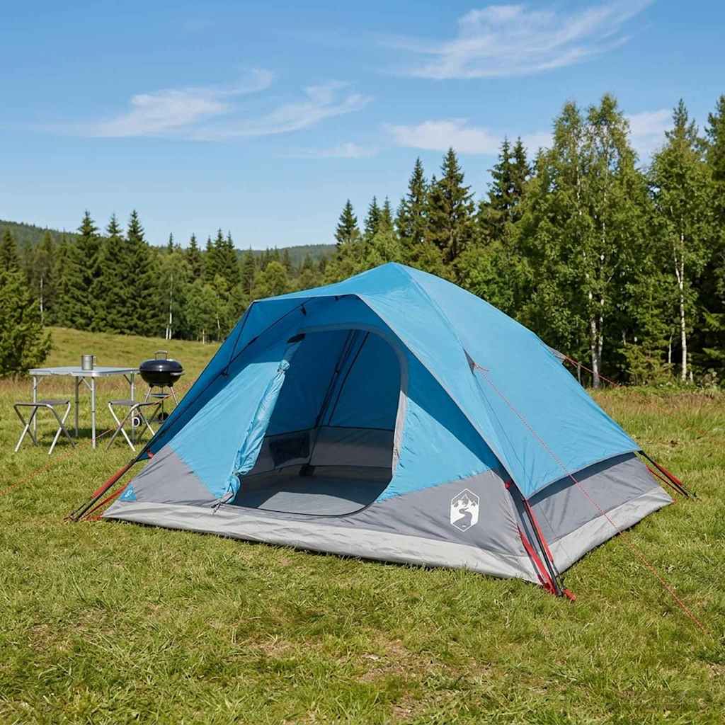 Vidaxl directe tent blauw 305 x 215 x 140 cm polyester en staal